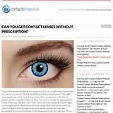 Order Contact Lenses Without Doctor Pictures
