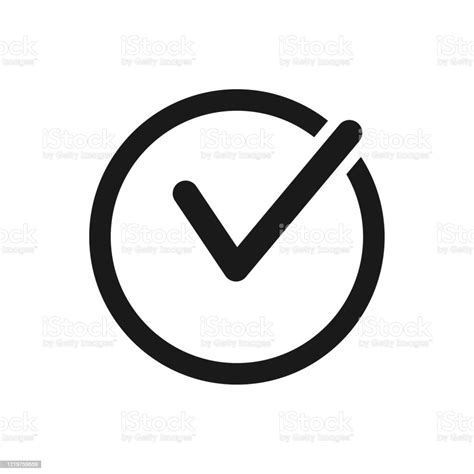 Check Mark Icon In Trendy Flat Style Stock Illustration Download