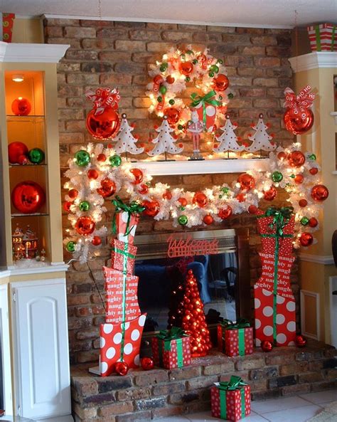 Wonderful Idea Of Christmas Decoration For Mantel Homesfeed