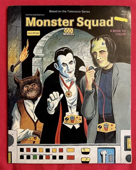 Rare 1977 Monster Squad Coloring And Activity Book Unused Tv Show Rand