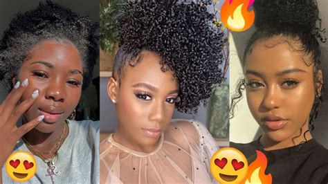 😍 New Beautiful Natural Hairstyles And Slayed Edges Compilation 💖