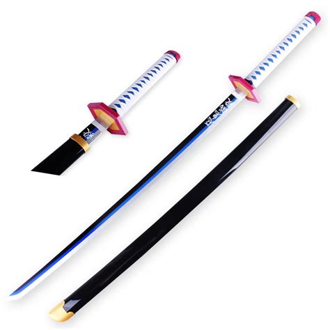 Buy Samurai Tomioka Giyuu Demon Slayer Cosplay Handmade Wooden Katana