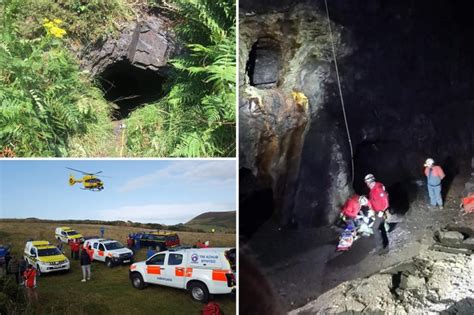 Major Rescue After Two Men Fall Down Mine Shaft Leaving Them Seriously