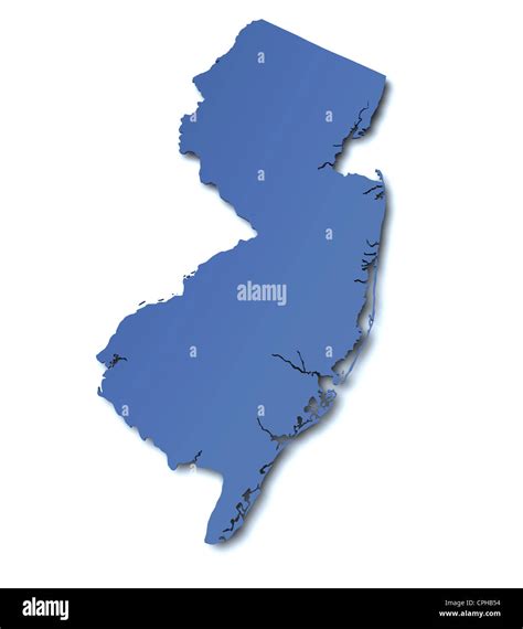 Mapa Del Estado De New Jersey Fotograf As E Im Genes De Alta Resoluci N