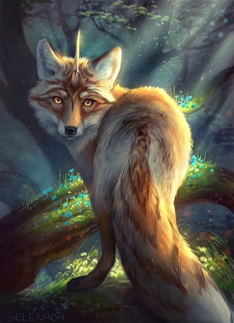 Foxicorn By Selenada On Deviantart Fantasy Creatures Art Mythical