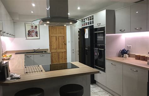 Grey kitchens with white worktops expressvpn free. Lumina Light Grey with Sonoma Oak Worktops - Real Kitchens ...