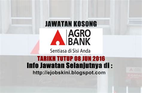 Jawatan kosong 2020 / jawatan kosong swasta 2020. Jawatan Kosong Bank Pertanian Malaysia Berhad (Agrobank ...
