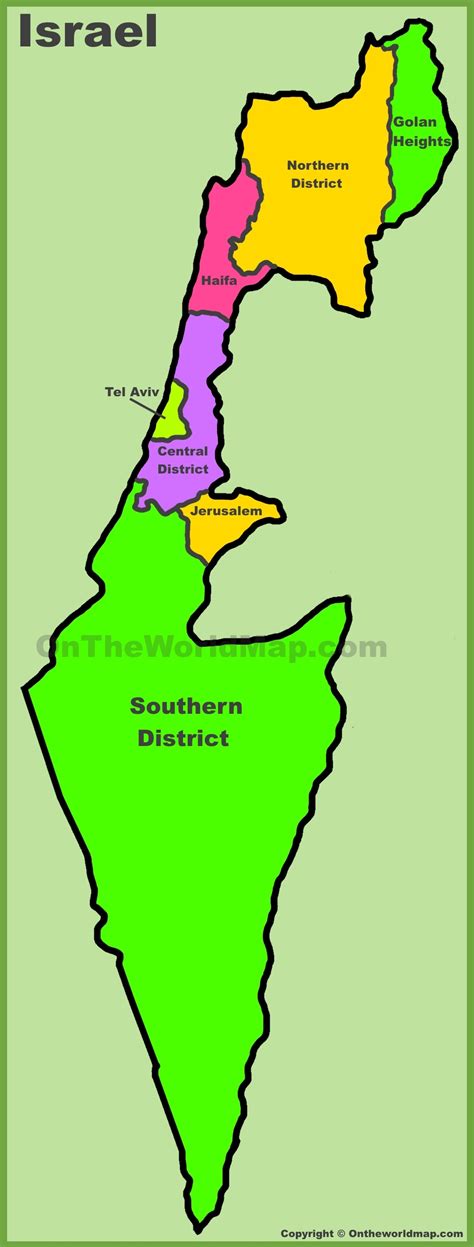 Printable Map Of Israel Printable Blank World