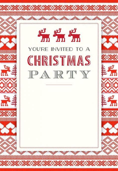 Free Printable Christmas Invitation Template Christmas Invitations Template Christmas Party
