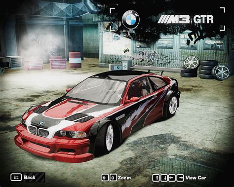 Need For Speed Most Wanted BMW M GTR Stacked Deck Vinyl NFSCars