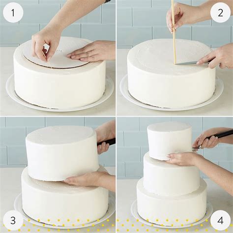 Stacked Tiered Cake Construction Recipe Tiered Cakes Birthday Cake