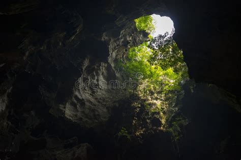 Amazing Light Shine Through In Cave Stock Photo Image Of Shine Crack