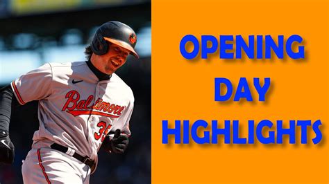 Mlb Opening Day Highlights 2023 One Top Play For Each Team Youtube