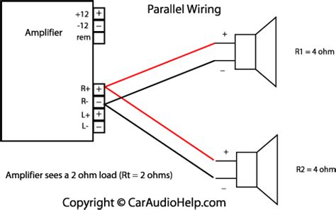Subwoofer, speaker & amp wiring diagrams | kicker® dual voice coil wiring options. Ohm's Law in Car Audio