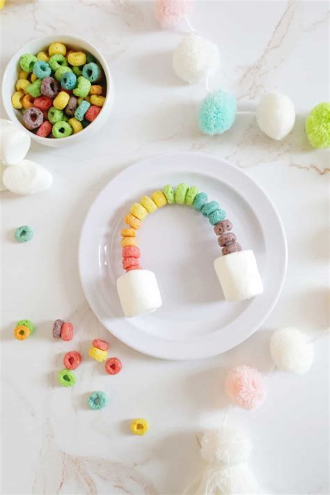 Froot Loops Rainbow Craft And Snack Childhood Magic