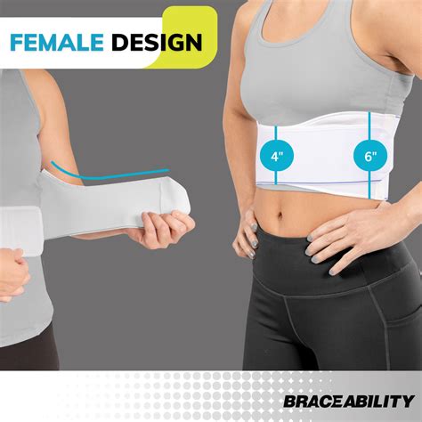 Effective Rib Pain Recovery Womens Chest Compression Wrap