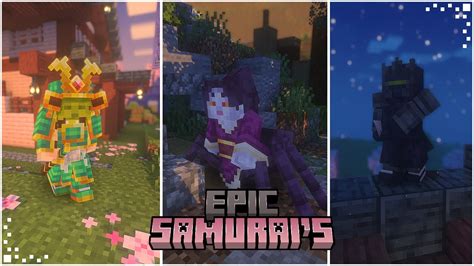 Epic Samurai S Minecraft Mod Showcase New Weapons Armor Mobs Forge Fabric