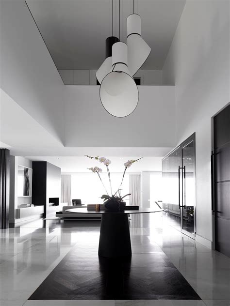Monochrome interior minimalist interior white floor lamp floor lamps contemporary light fixtures scandinavian interior scandinavian style minimal decor grey. Minimal Interior: Monochrome House - FROM LUXE WITH LOVE