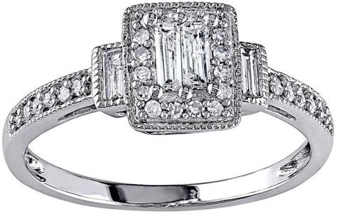 Jcpenney Modern Bride 13 Ct Tw Diamond 10k White Gold Ring White