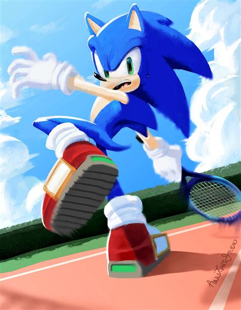 Sonic Tennis Art Amino