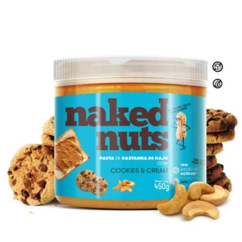 Pasta De Castanha De Caju Com Cookies Naked Nuts G