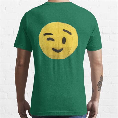 T Shirt Smiley Face Wink Emoji Par Renkart Redbubble