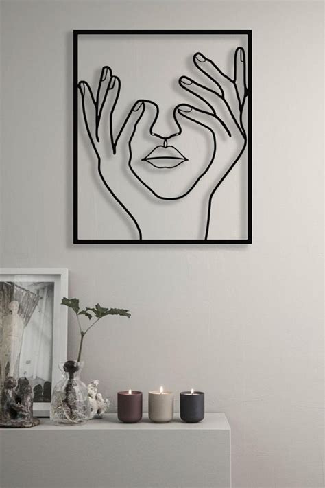 Picasso Faces Line Art Woman Line Art Woman Face Art Interior Design Modern Home Decor