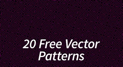 20 Free Vector Patterns Creativepro Network