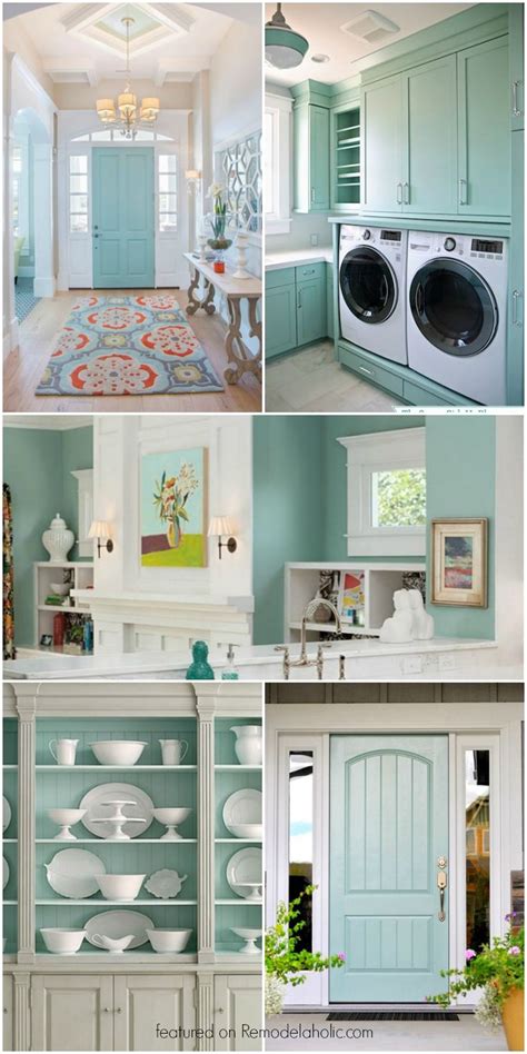 Beige, tan, greige and color ideas and tips: This beautiful light blue-gray paint color is so versatile ...