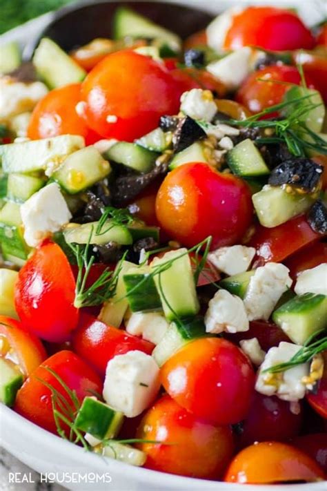 Mediterranean Tomato Salad ⋆ Real Housemoms