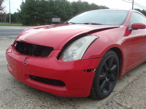 Check for availablility at www.rebuiltcars.com we can repair those vehicles for you! 2004 Infiniti G35 Coupe Salvage Rebuildable for sale