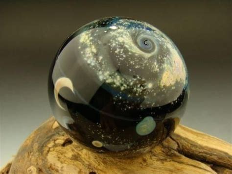 Glass Marble Outer Space Nebula Lampwork Moon Art Paperweight Glass Paperweights Glass