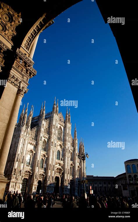 Duomo Gothic Cathedral And Square In Milan Milano Italy Italia
