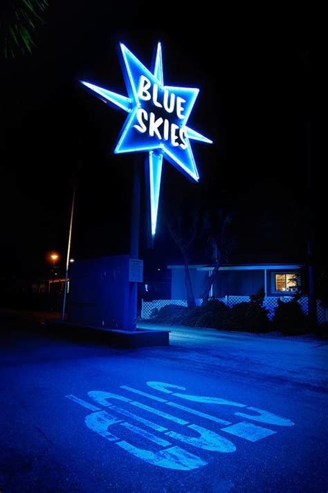 Blue Skies Neon Signs Blue Aesthetic Vintage Neon Signs