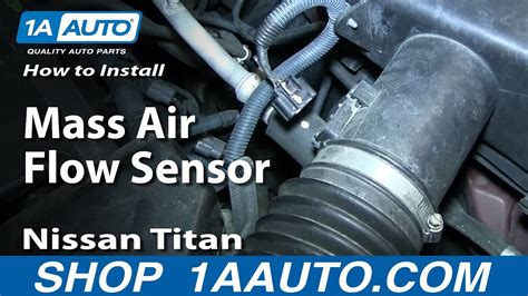 How To Install Replace Mass Air Flow Sensor Maf 2004 13 Nissan Titan