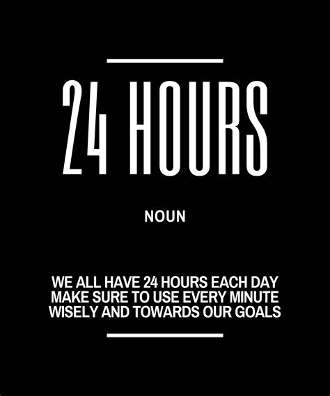 24 Hours Each Day Definition Quote Faux Canvas Print Zazzle