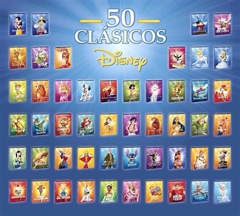 Boxset Colección 50 Clásicos De Disney Dvd Nuevos Original 395000