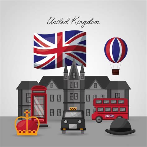 Premium Vector United Kingdom Country Flag