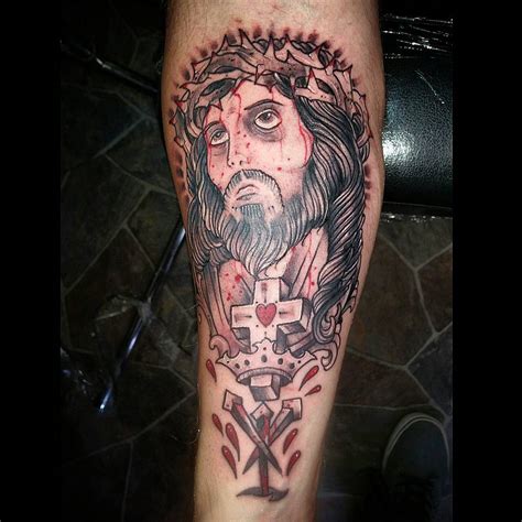 There are different versions of cross tattoos like the image of the cross where jesus christ is at the center and the image of a cross. 55+ Best Jesus Christ Tattoo Designs & Meanings - Find ...