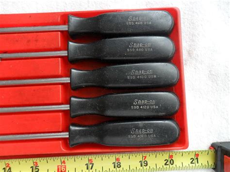 5 / 5 10 мнений. Buy SNAP ON TOOLS VINTAGE 9 PIECE BLACK HANDLE SCREWDRIVER ...