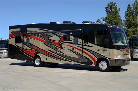 Outlaw by thor motor coach is a new breed of class a gas motor homes that have changed the game for motorized toy haulers. DeMartini RV