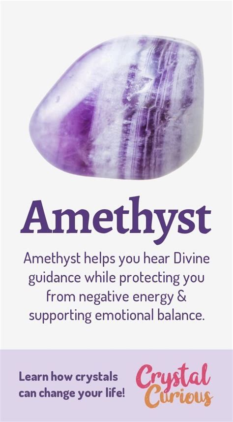 Amethyst Meaning And Healing Properties Amethyst Helps You Hear Divine