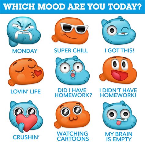 Cartoon Network On Twitter Brand New Gumball Kik Emojis
