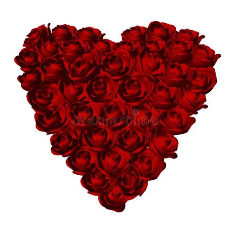 Red Roses Heart Shape Stock Photos Image 22649003