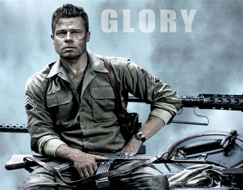 Fury Action Drama War Brad Pitt Military Tank Wallpaper 1920x1500