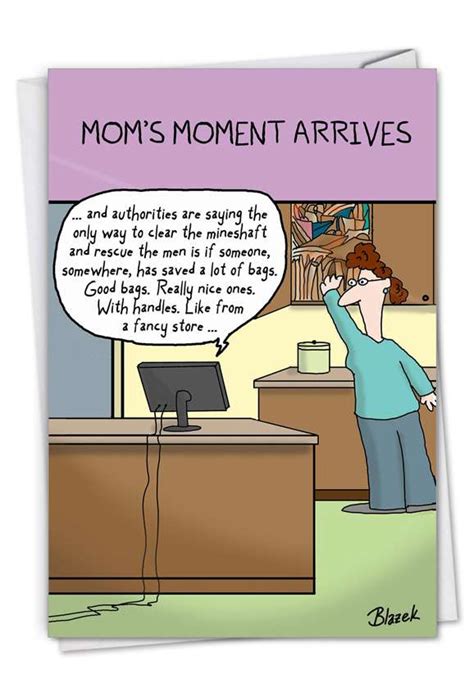 Moms Moment Funny Mothers Day Card