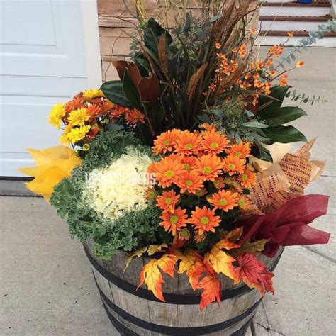 Fall Containers Fall Planters Fall Container Gardens