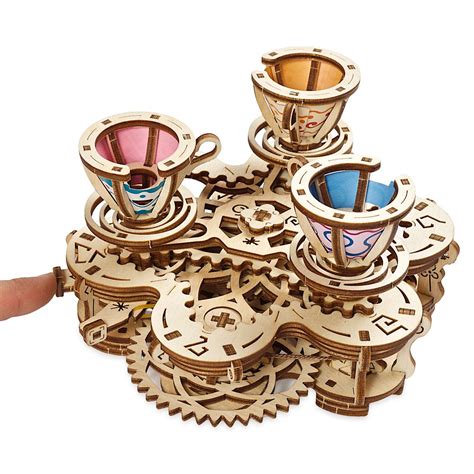 Disney Parks Mad Tea Party Attraction Wooden Puzzle By Ugears Now