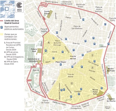 Plano Este Es El Mapa De Madrid Central Noticias De Madrid El PaÍs