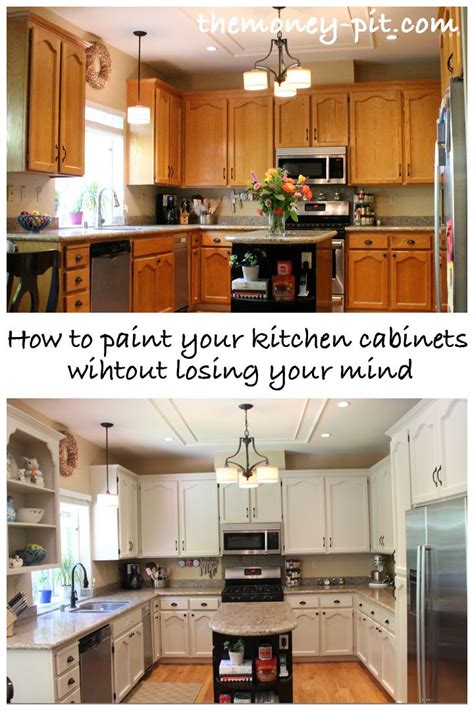 The easiest way to paint without brush marks is to paint with a matte or chalky paint. How To Paint Your Kitchen Cabinets Without Losing Your ...